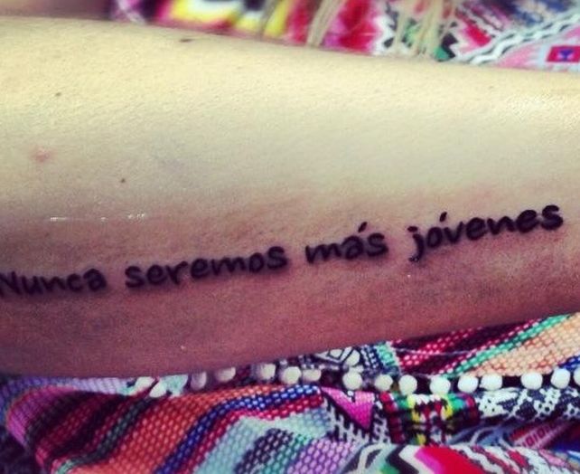 Soledad y su nuevo tatuaje