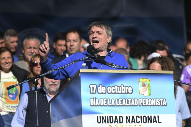 Máximo Kirchner dijo que traía el saludo de Cristina.&nbsp;