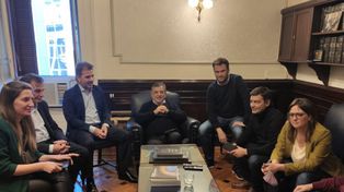 Diputados. La mesa de conducción de Juntos por el Cambio.&nbsp;