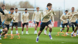 La Selección Argentina entrenó en el predio de Ezeiza.