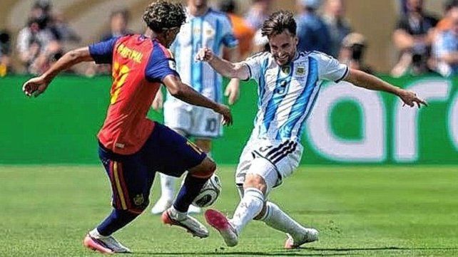 Nicolás Tagliafico reconoció la superioridad de España.