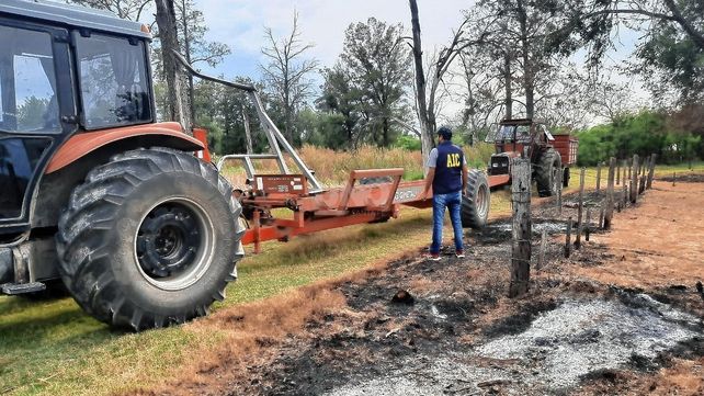 El allanamiento en la zona rural dejó como saldo el hallazgo de distintos elementos fruto de delitos