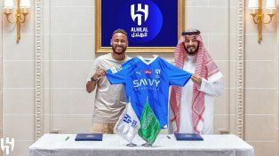 Neymar fue presentado en Arabia Saudita.