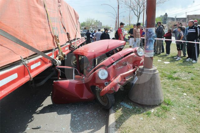 Espectacular choque sin heridos en el norte de la ciudad