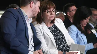 Angelini y Bullrich, el jueves, durante el desembarco de la ex ministra en Funes. Dos días después, el diputado salió al cruce de las críticas del gobierno santafesino.