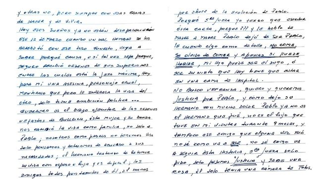 Pablo Grillo: su madre escribió una dura carta a la jueza