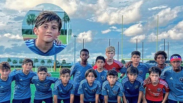 Thiago Messi debutó en la Sub 12 del Inter de Miami.