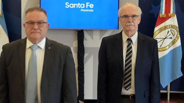 El ministro y el secretario de Seguridad de Santa Fe
