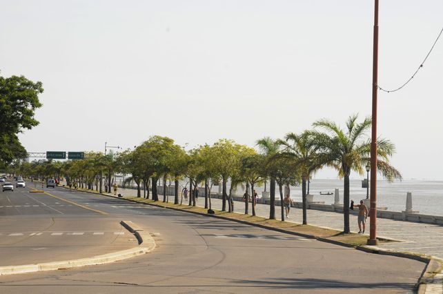 Esplendida. Así se mostraba la costanera el sábado por la mañana.