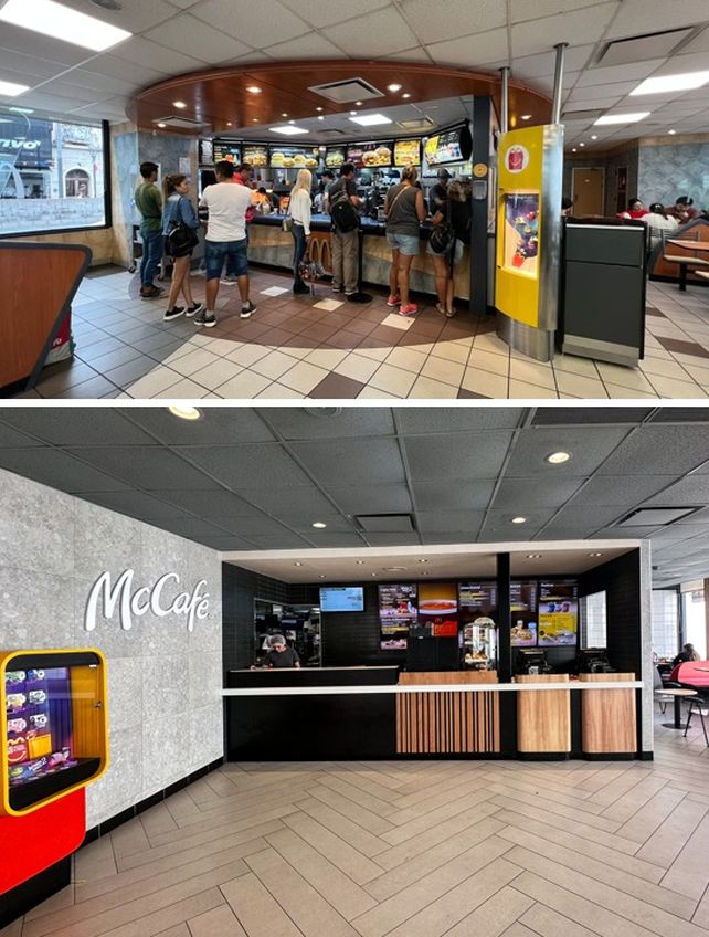 McDonalds renueva y moderniza su local en peatonal San Martín y Eva Perón en Santa Fe