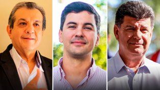 Payo Cubas, Santiago Peña, Efraín Alegre.