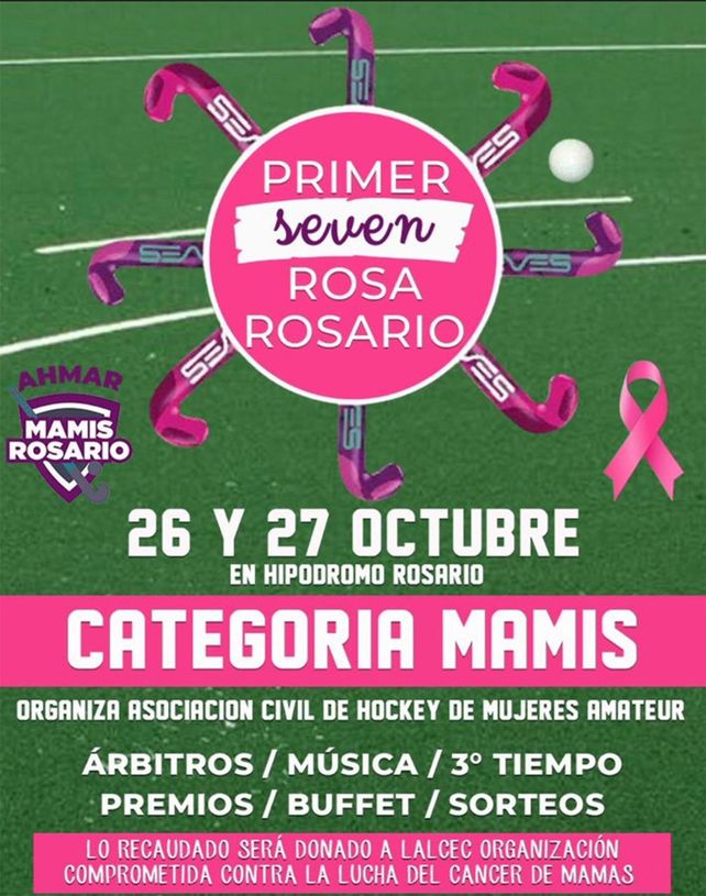 Mes de la Lucha contra el Cáncer de Mama: anuncian un Seven Rosa de Hockey solidario