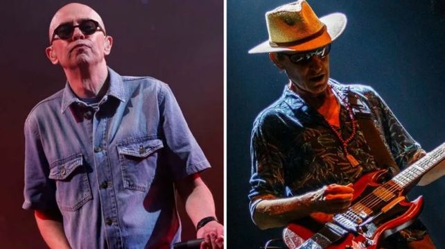 Carlos “El Indio” Solari y Skay Beilinson.