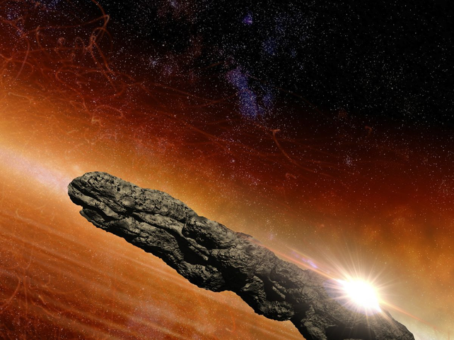 El asteroide&nbsp;Oumuamua&nbsp;ingresó al sistema solar en 2017 y lo recorrió de extremo a extremo para luego retirarse.