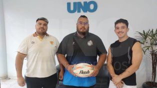 Nico Ramírez, Toto Benítez y Lucho Sarli en la Redacción de UNO. Los jugadores palpitaron lo que se les viene en el Torneo de Desarrollo.