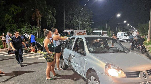 El choque fue en calle Espejo y Medrano en Paraná