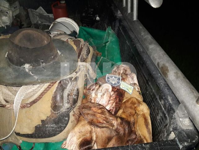 El Rabón: cayeron presos después robar y faenar clandestinamente un novillo