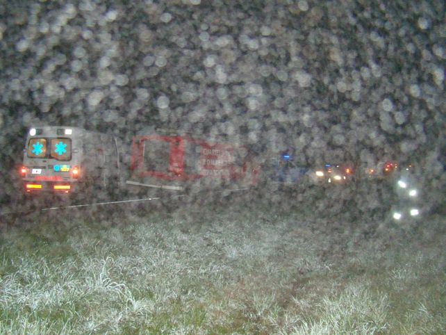 Volcó un patrullero y dos policías resultaron heridos