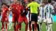 La IFAB admitió que la expulsión de Embolo ante Argentina fue un error del VAR