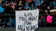 El nuevo clásico del fútbol argentino: la banderas de Las Malvinas, también en Belgrano
