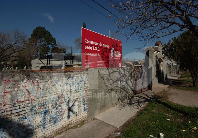 El terreno. Está ubicado en Rivadavia al 7000 y Educación cedió una parte a Seguridad / Foto: José Busiemi - Uno Santa Fe