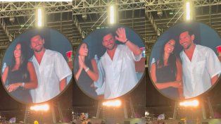 Messi y Antonela se robaron las miradas del público en el recital de Coldplay en Miami