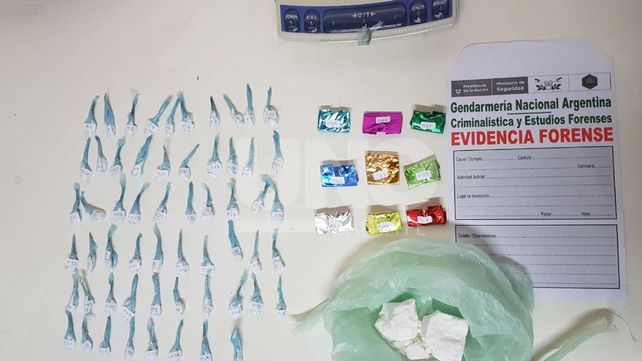 Detuvieron a un joven con 58 dosis de cocaína