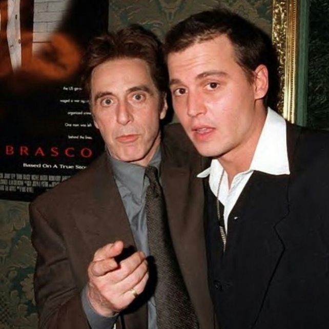 Depp yPacino coprotagonizaron el policial “Donnie Brasco” en 1997.