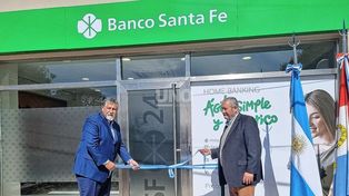 Se inauguró una nueva sucursal del Banco Santa Fe en Monte Vera