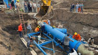 Finalizó la conexión de cañerías en la Planta Echeverría.&nbsp;