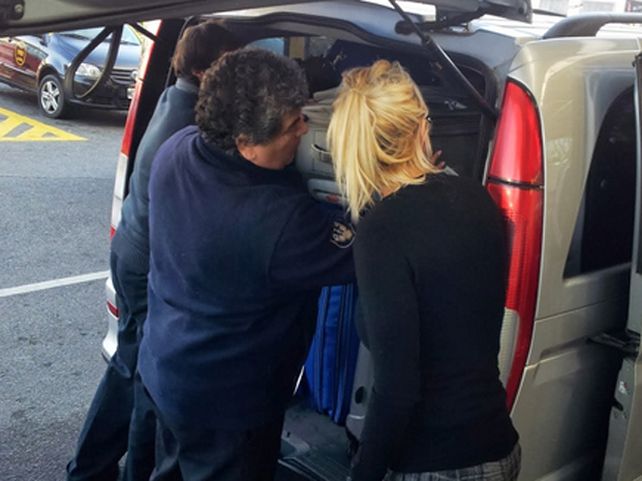 Wanda Nara y Maxi López llegaron al país