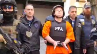 Trasladaron a Santa Fe a Plin Acosta, detenido el lunes en Buenos Aires