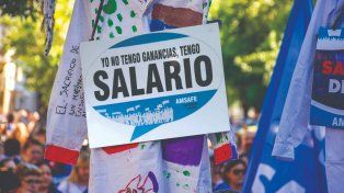 El salario no es ganancia: fuerte reclamo de Amsafé tras el regreso de las retenciones