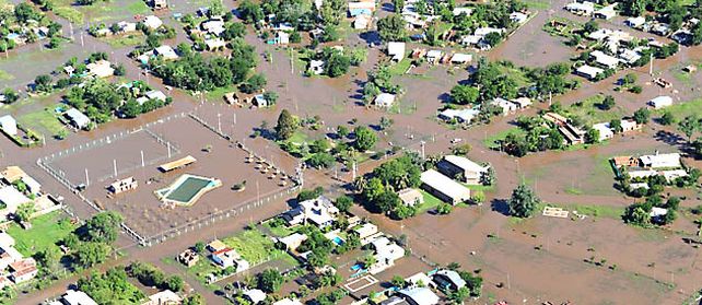 Anegados. La imagen aérea es impactante