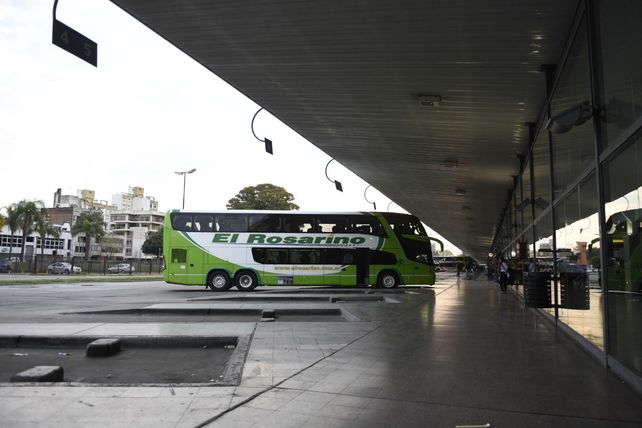 El extraño incidente se produjo en la zona de plataformas de la Terminal de Omnibus.