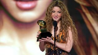 Shakira fue uan de las protagonsitas en la gala de los premios Grammy