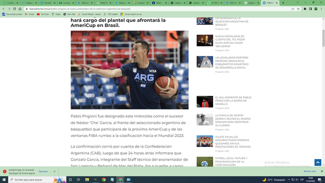 Prigioni es el nuevo entrenador del seleccionado argentino de básquetbol