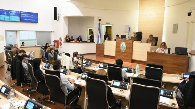 El cuerpo legislativo a pleno del Concejo Municipal de Rosario