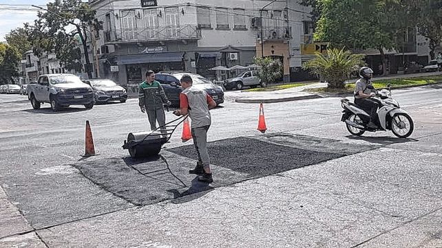 Trabajos de bacheo