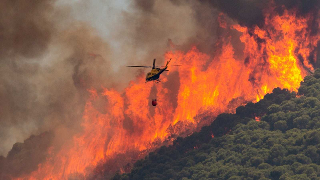 Los espectaculares incendios forestales que azotan a gran parte de España.&nbsp;