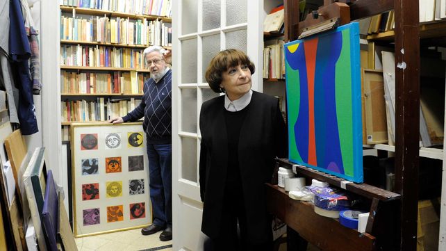 MELE BRUNIARD La grabadora Mele Bruniard y el pintor Eduardo Serón en su&nbsp; casa estudio.