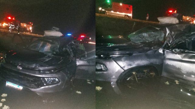 Un hombre falleció y su hija se encuentra en grave estado tras un choque contra un camión en la Ruta Nacional 14
