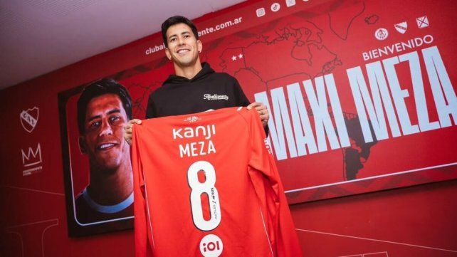 Maximiliano Meza fue presentado en Independiente luego de ser borrado de River