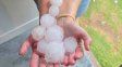 Fuerte tormenta y granizo en San Cristóbal: las piedras superaron el tamaño de un huevo