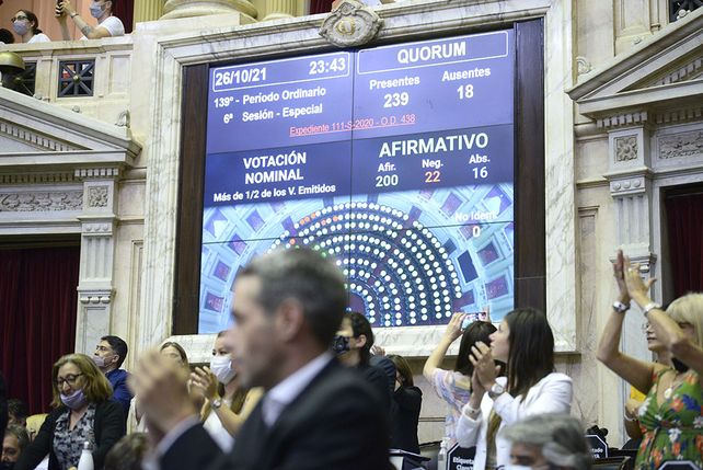 La norma fue sancionada con 200 votos a favor