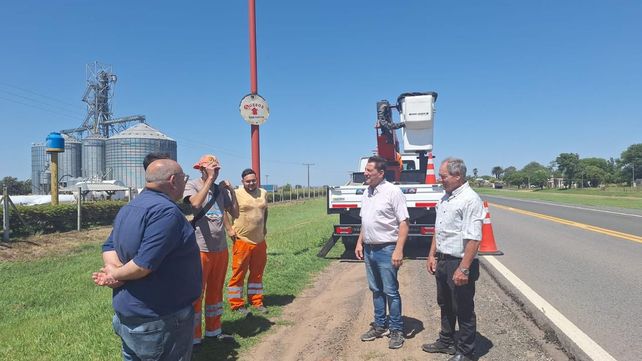 La provincia comenzó con el recambio de luminarias en la localidad de Chapuy