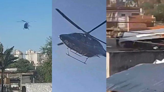 Helicóptero policial causó daño en casas del barrio Maccarone