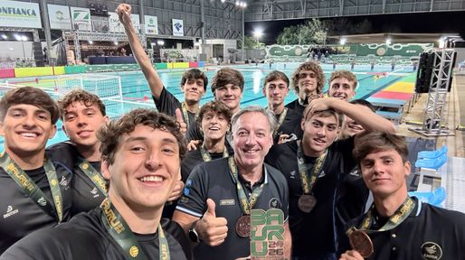 Waterpolo: los pibes argentinos se trajeron un bronce histórico de Baurú con gran aporte rosarino