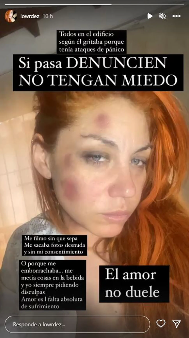 La historia de Instagram que publicó Lourdes de Bandana