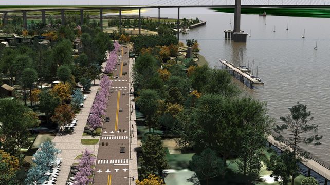 El proyecto. La obra que se iniciará este jueves tiene por objetivo lograr más espacios públicos y seguir jerarquizando la vinculación de la ciudad con el río Paraná.